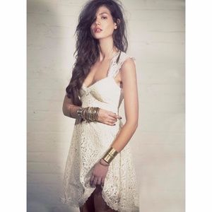 Free People Creme de la Creme Lace Dress